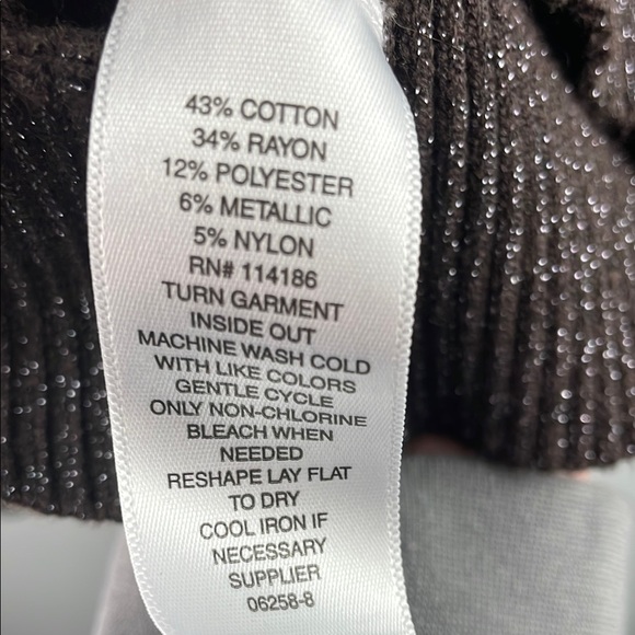 Liz Claiborne Elegant Metallic Brown Sweater Size XXL - Picture 9 of 9